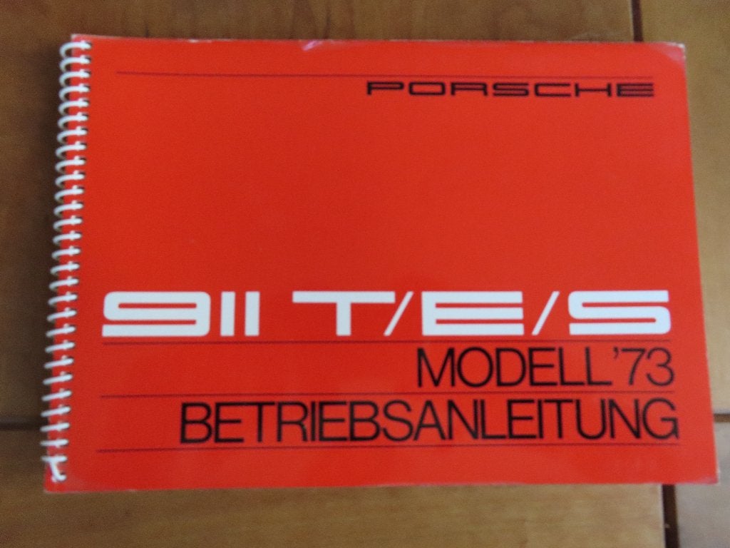 Instructieboek Porsche 911 T, 911 E, 911 S 1973, zeer mooi!, Ophalen of Verzenden