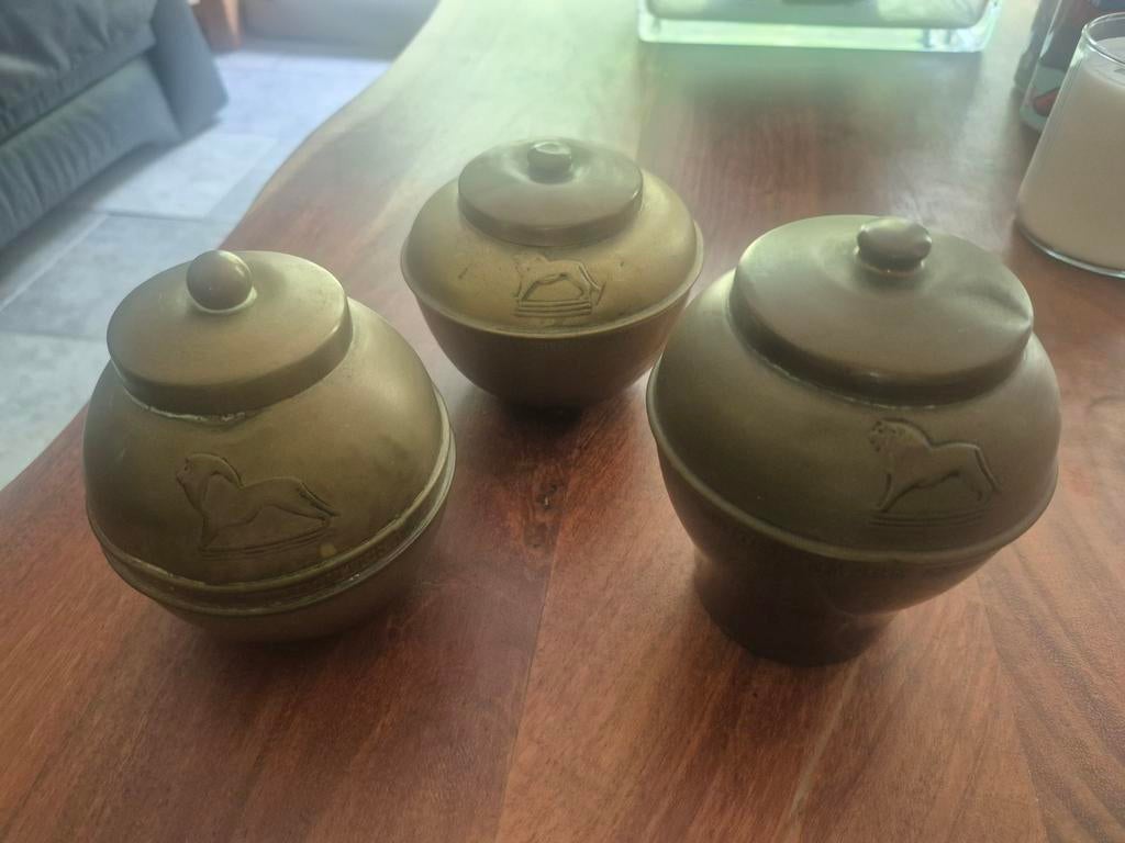 3 LIPTON Messing thee potjes uit 1924,1925 en 1926!, Ophalen