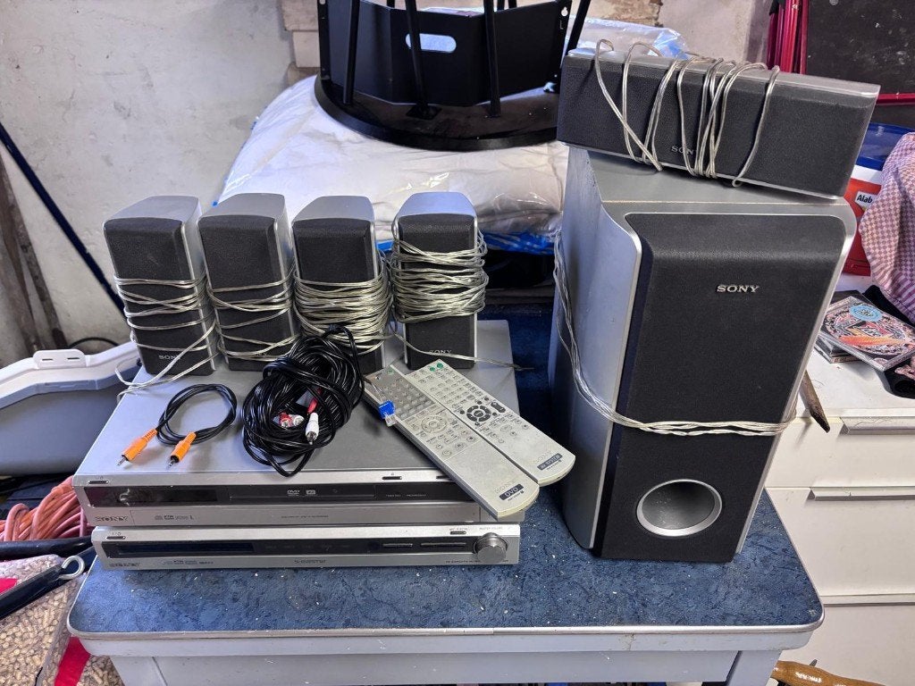 Sony Dolby Surround set met 5 boxen, Ophalen, Gebruikt, Tuner of Radio, Losse componenten