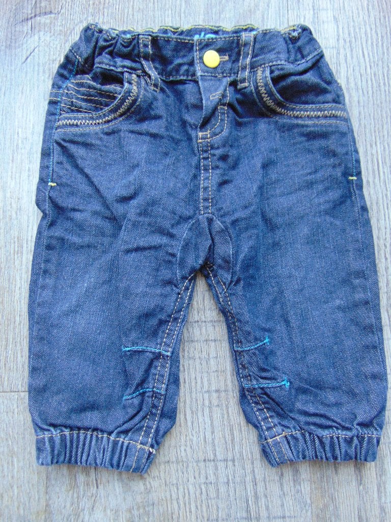 Lange broek blauw spijkerbroek maat 68 C&A broekje, C&A, Broekje, Ophalen of Verzenden, Zo goed als nieuw