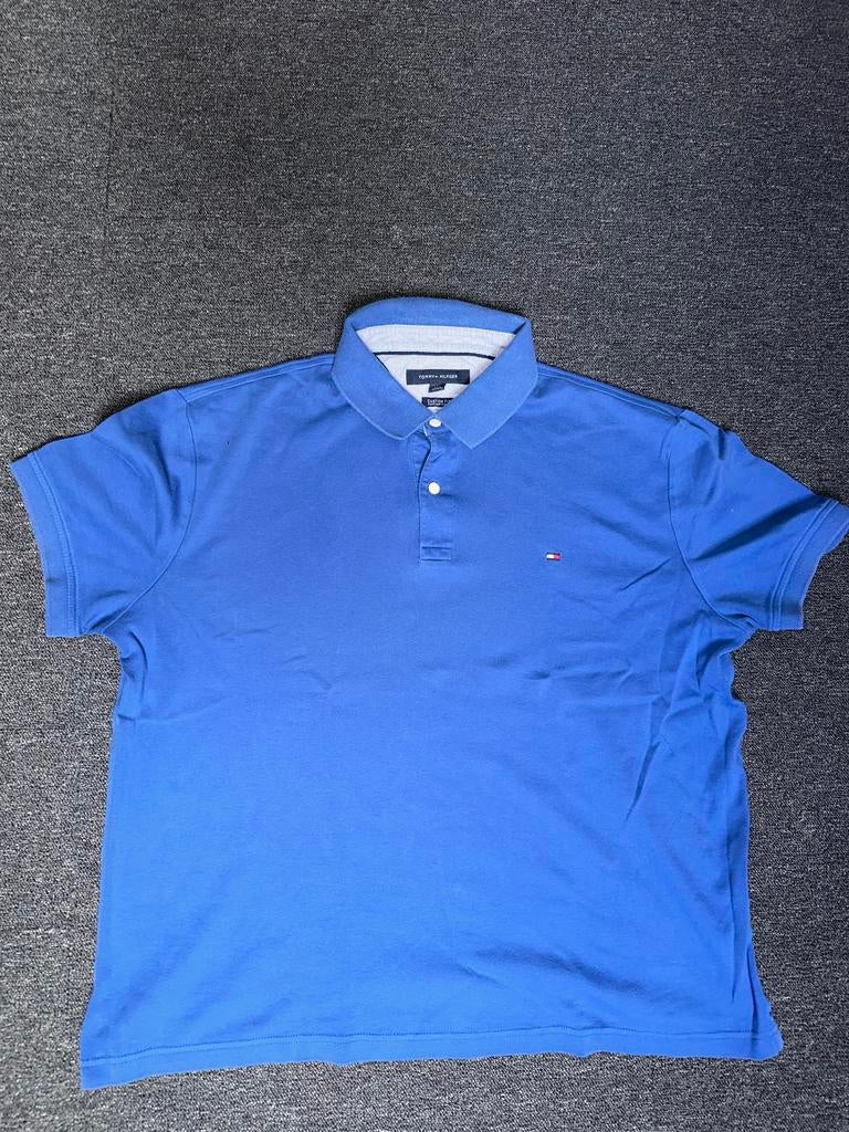 Tommy Hilfiger Custom Fit Polo Shirt Maat L/G Blauw, Kleding | Heren, Polo's, Blauw, Tommy Hilfiger, Overige maten, Ophalen of Verzenden