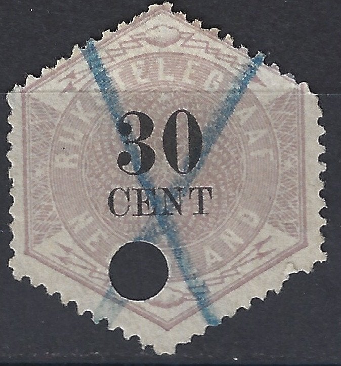 Telegram 8 geb 1877 ; OOK ROLTANDING + BRANDKAST zegels, Ophalen of Verzenden, T/m 1940, Gestempeld
