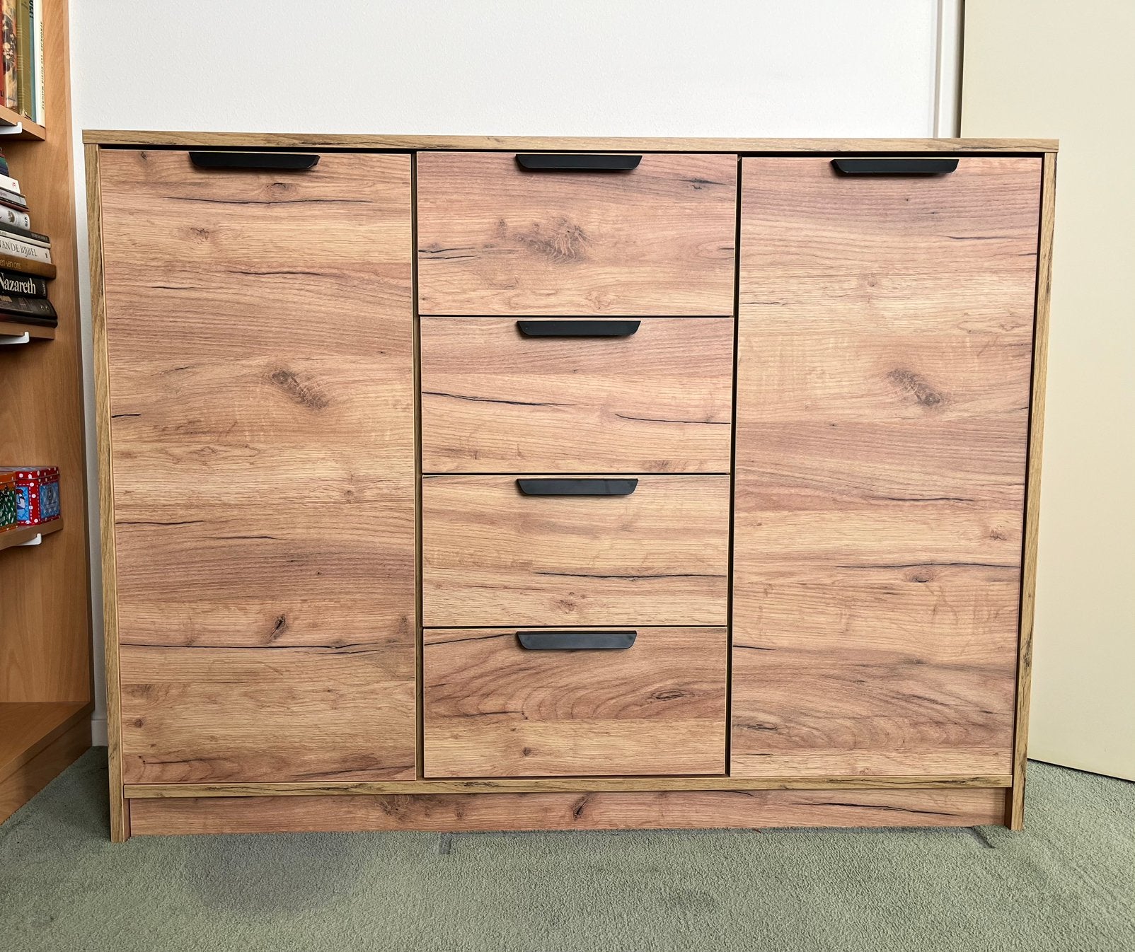 Dressoir / TV-kast ‘Jenslev’ van Jysk zgan, Huis en Inrichting, Kasten | Dressoirs, Ophalen, Zo goed als nieuw, 25 tot 50 cm, Met deur(en)