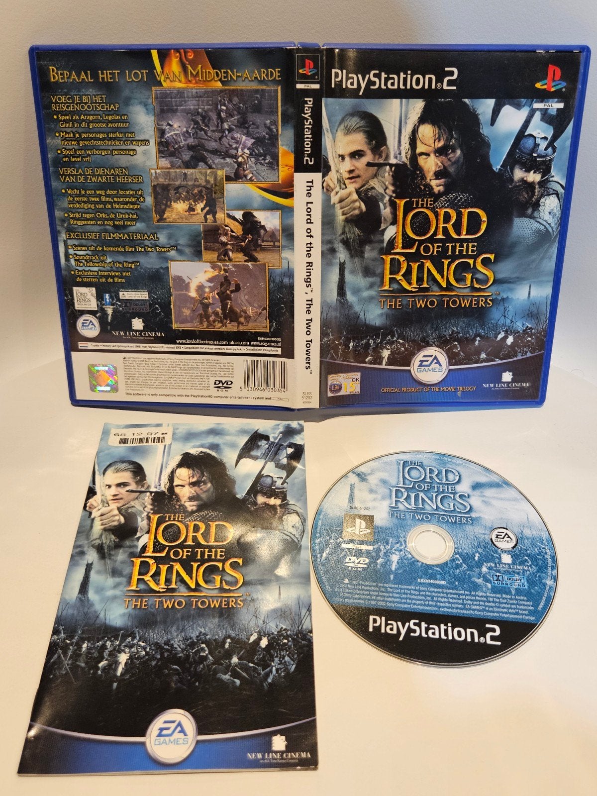 The Lord of the Rings The Two Towers PS2, Avontuur en Actie, 1 speler, Ophalen of Verzenden, Zo goed als nieuw
