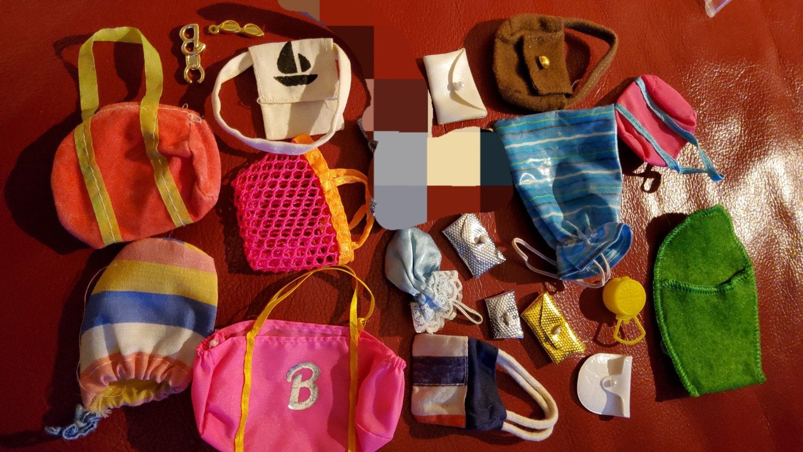 Vintage Barbie Mattel Sindy Fleur Daisy Tienerpop tasjes., Ophalen of Verzenden, Zo goed als nieuw, Fashion Doll