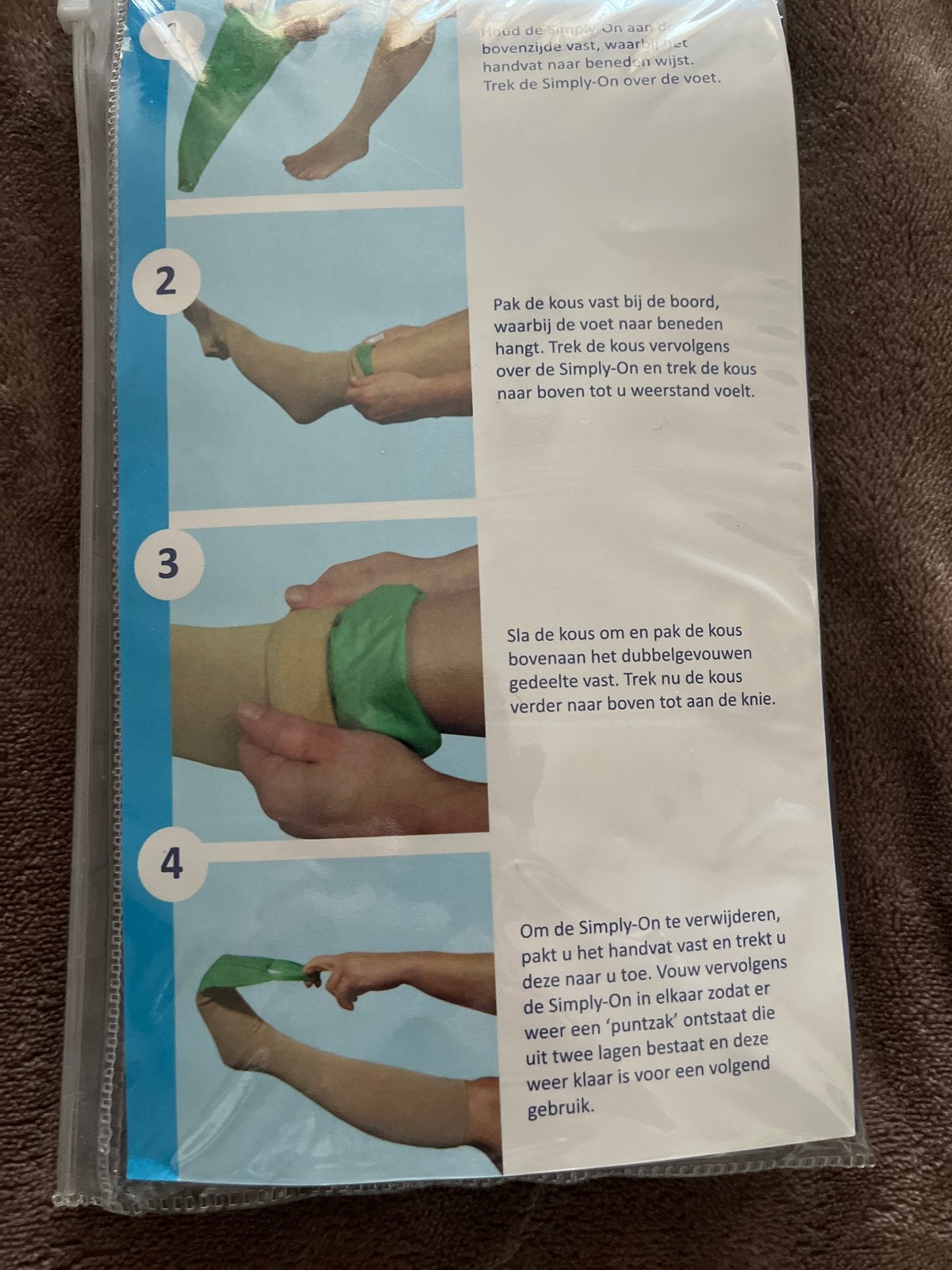Nieuw in verpakking! Simply-On Aantrekhulp voor Steunkousen, Diversen, Ophalen of Verzenden, Nieuw
