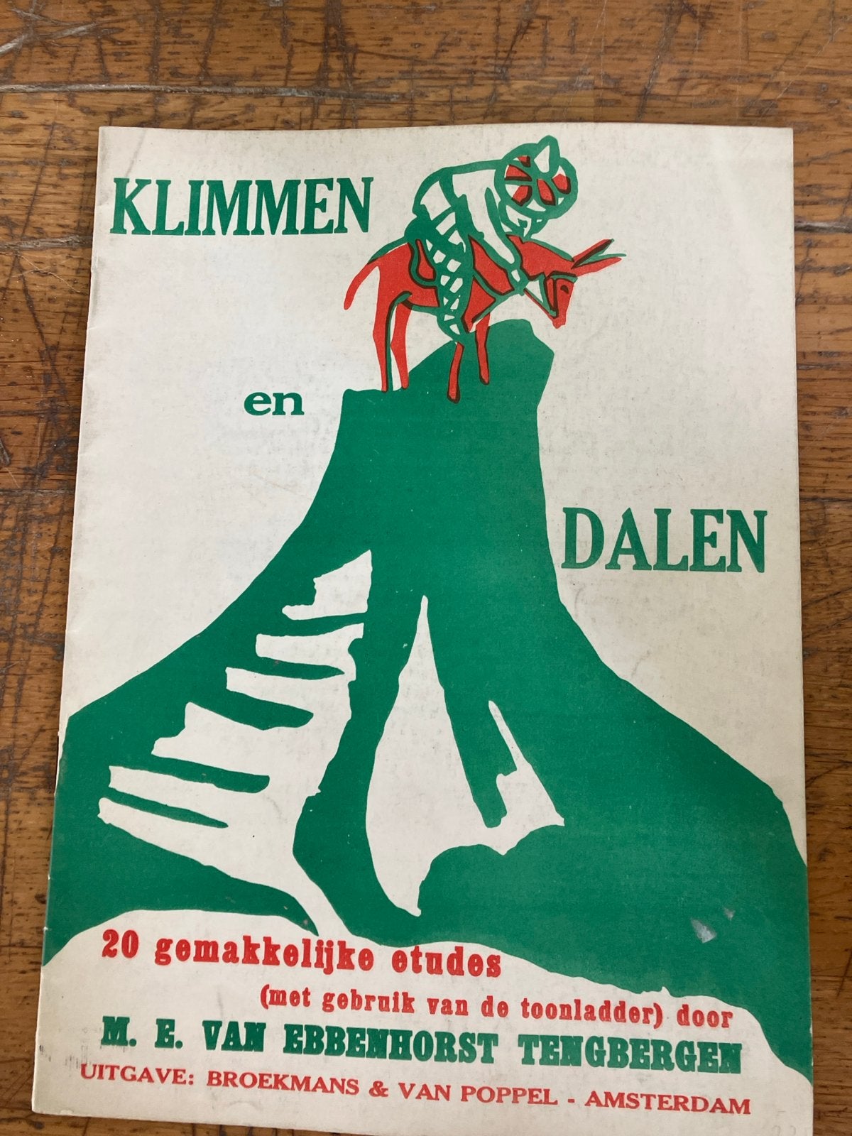 Klimmen en Dalen - 20 gemakkelijke etudes voor piano, Gebruikt, Klassiek, Les of Cursus, Ophalen of Verzenden