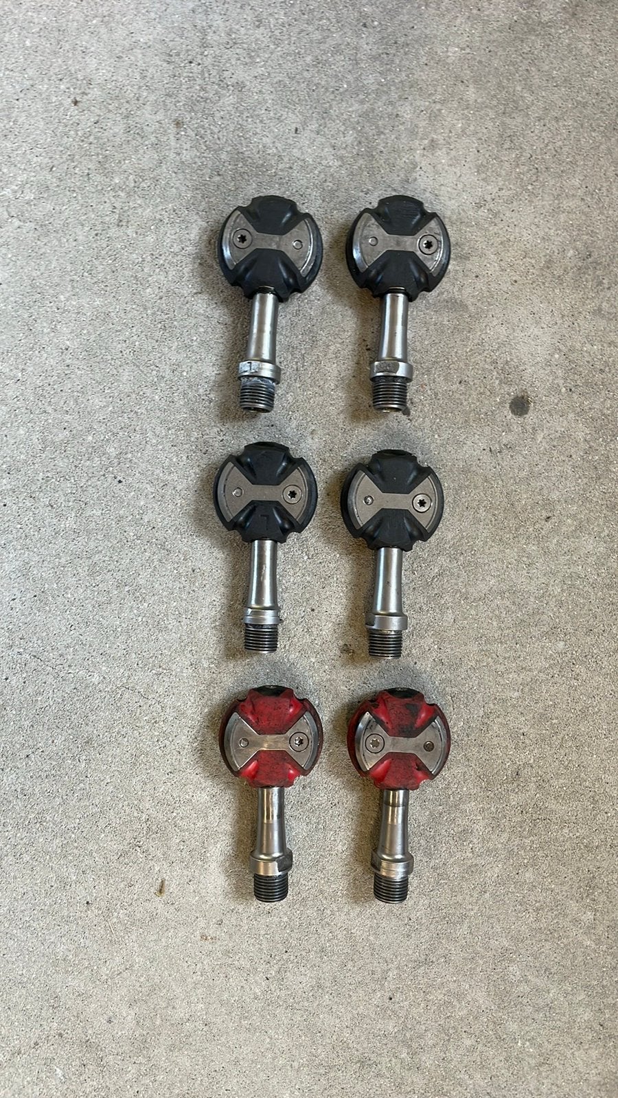 Speedplay pedalen - 3 Sets zwart en rood, Ophalen, Gebruikt