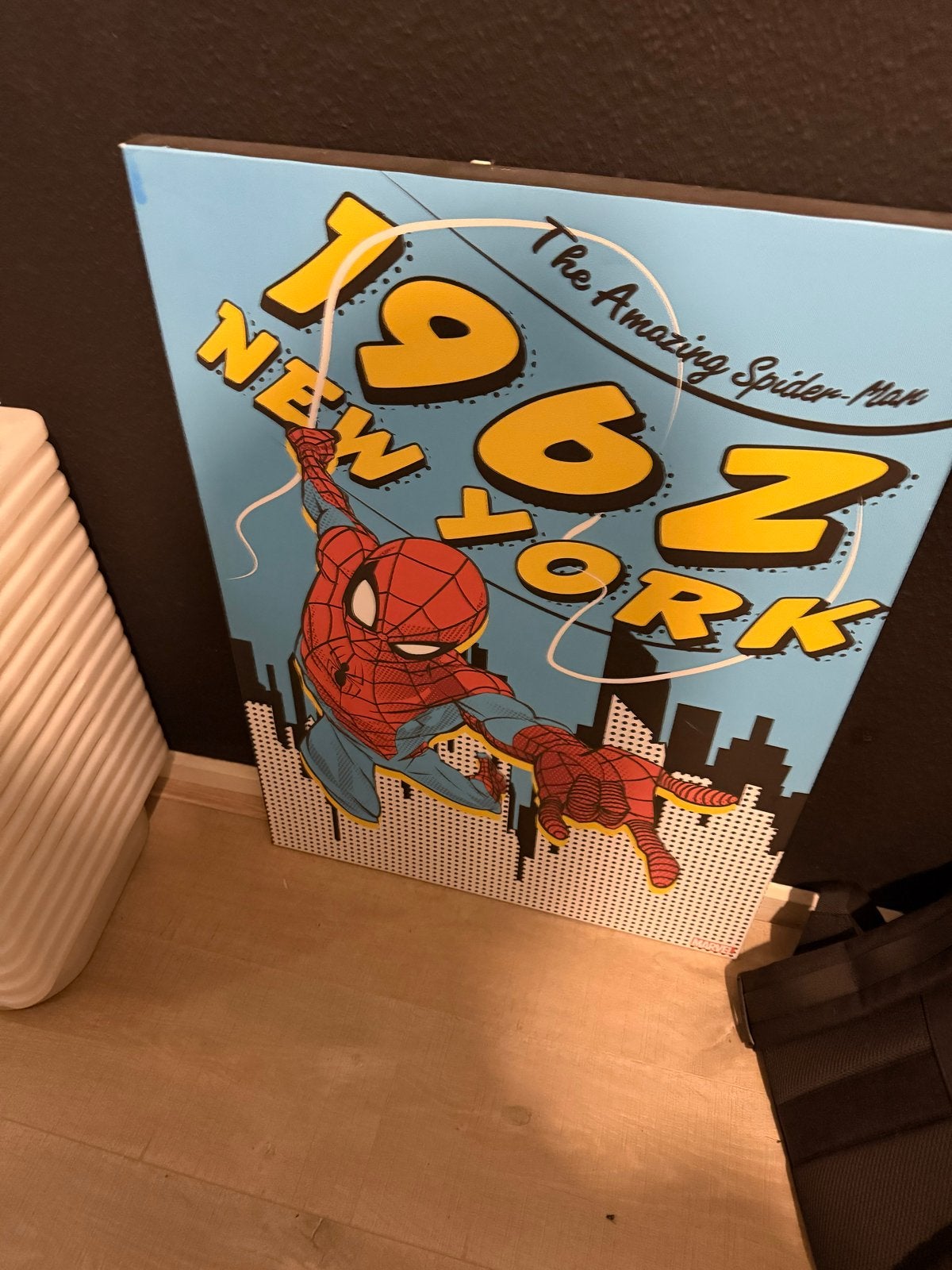 Spider-Man en Captain America Canvas Schilderijen, Ophalen, Superheld, Zo goed als nieuw, Plaatje, Poster of Sticker