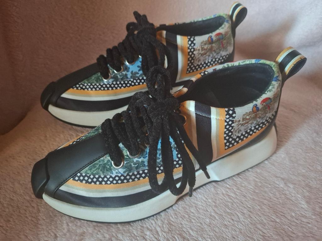 Giuseppe Zanotti Ferox limited edition 'parrot' sneakers 36, Overige kleuren, Verzenden, Giuseppe Zanotti, Nieuw
