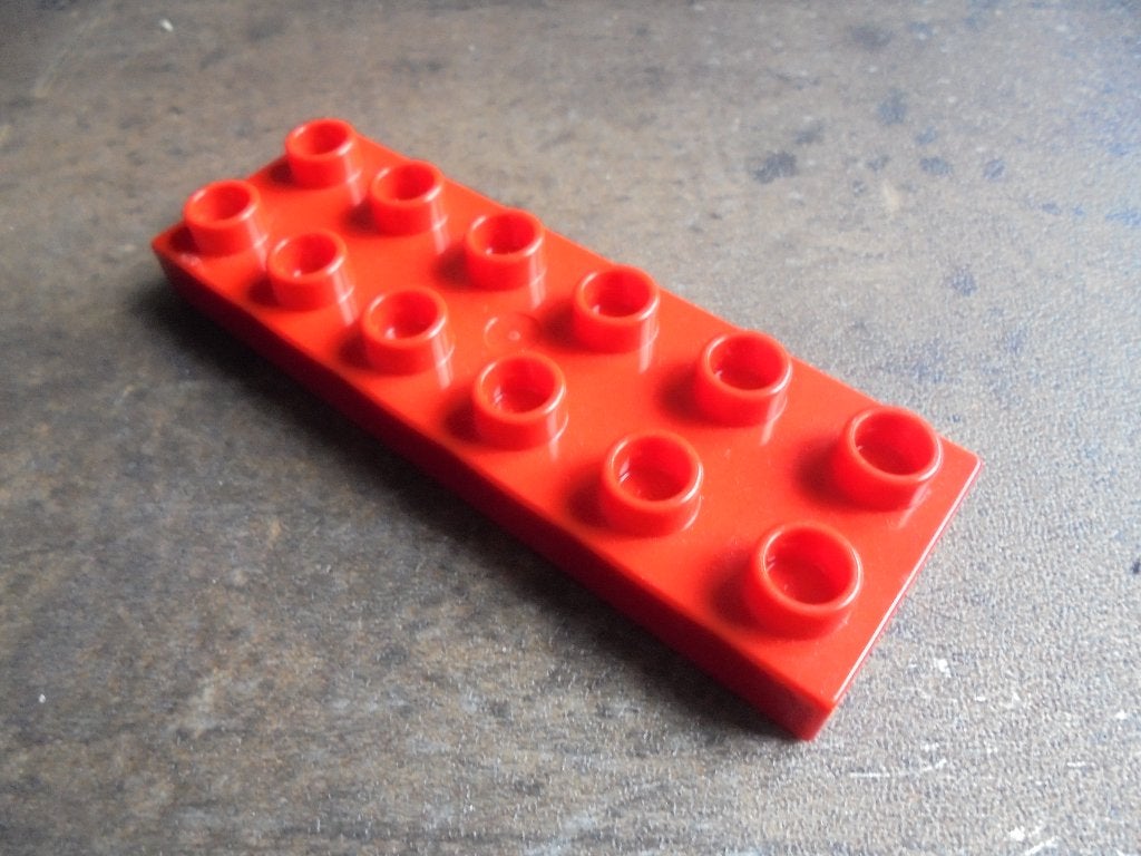 Lego Duplo Plate 2x6 (zie foto's) 8, Ophalen of Verzenden, Gebruikt, Losse stenen, Duplo