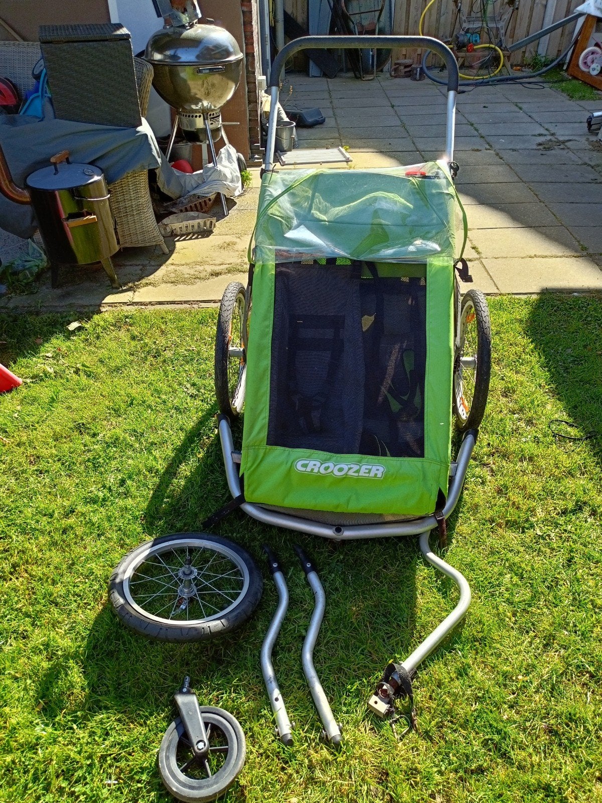 Croozer kid 4 two fietskar/fietsaanhanger, Ophalen, Gebruikt, Opvouwbaar, Croozer