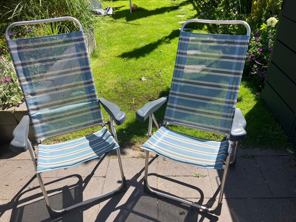 2 crespo campingstoelen, Ophalen, Gebruikt, Campingstoel