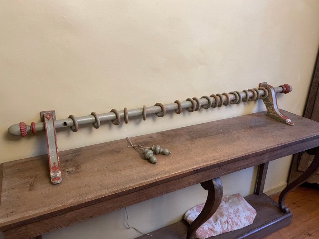Bijzondere Gordijnrails Roude Empire Frans antiek 169 cm., Antiek en Kunst, Ophalen of Verzenden