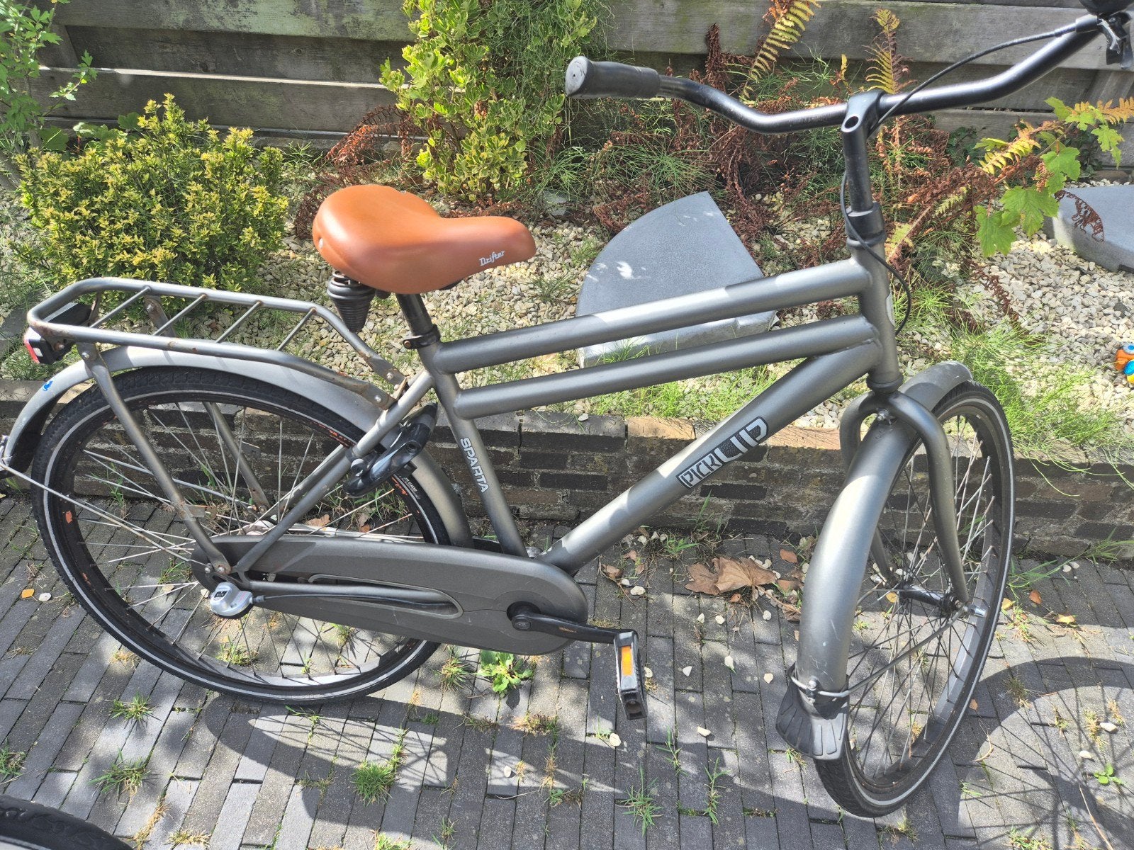 Sparta Pick-Up fiets - Gebruikt, met bagagedrager, Fietsen en Brommers, Ophalen, Sparta, Gebruikt, Velgrem
