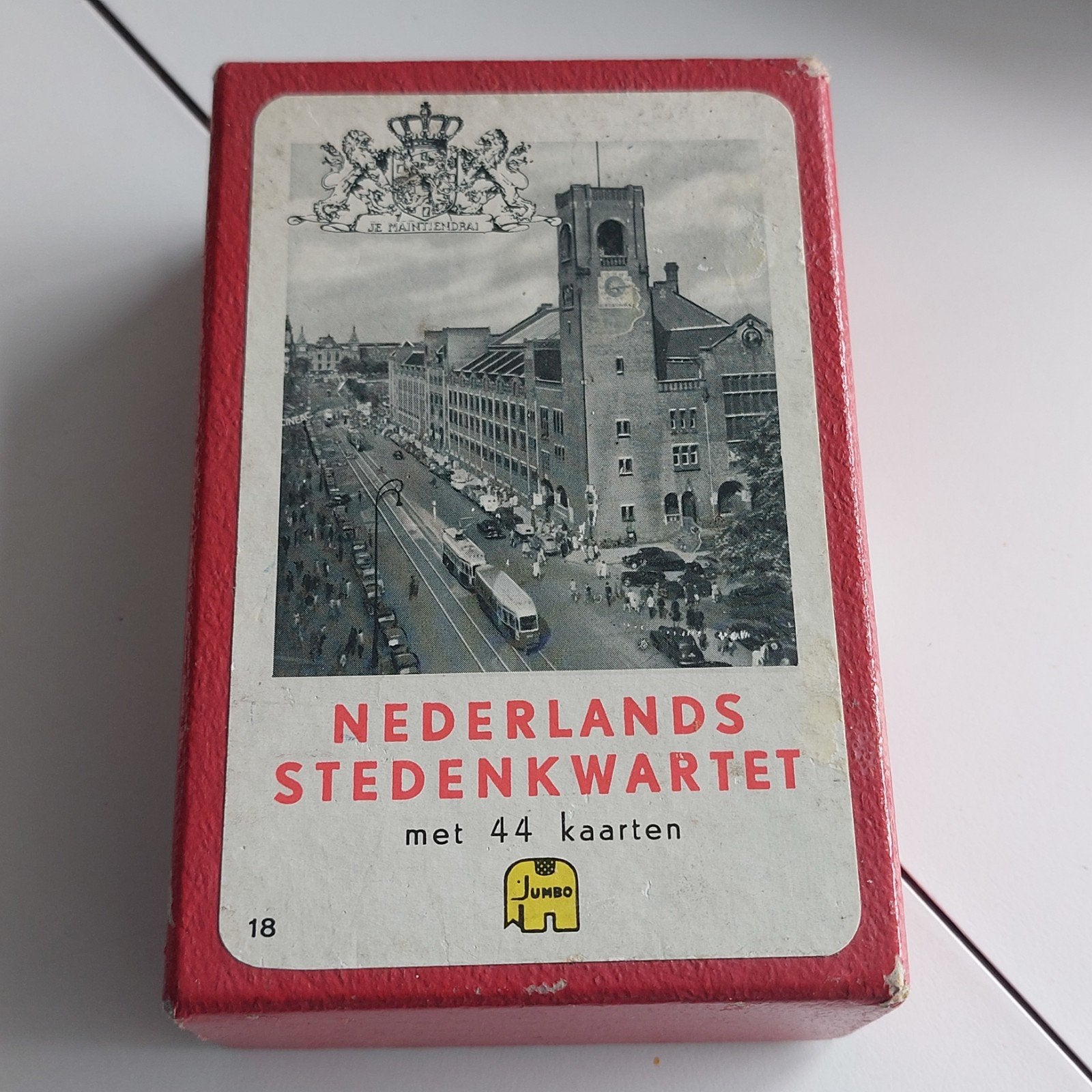 Nederlands Stedenkwartet Jumbo met 44 kaarten, Drie of vier spelers, Ophalen of Verzenden, Gebruikt, Jumbo