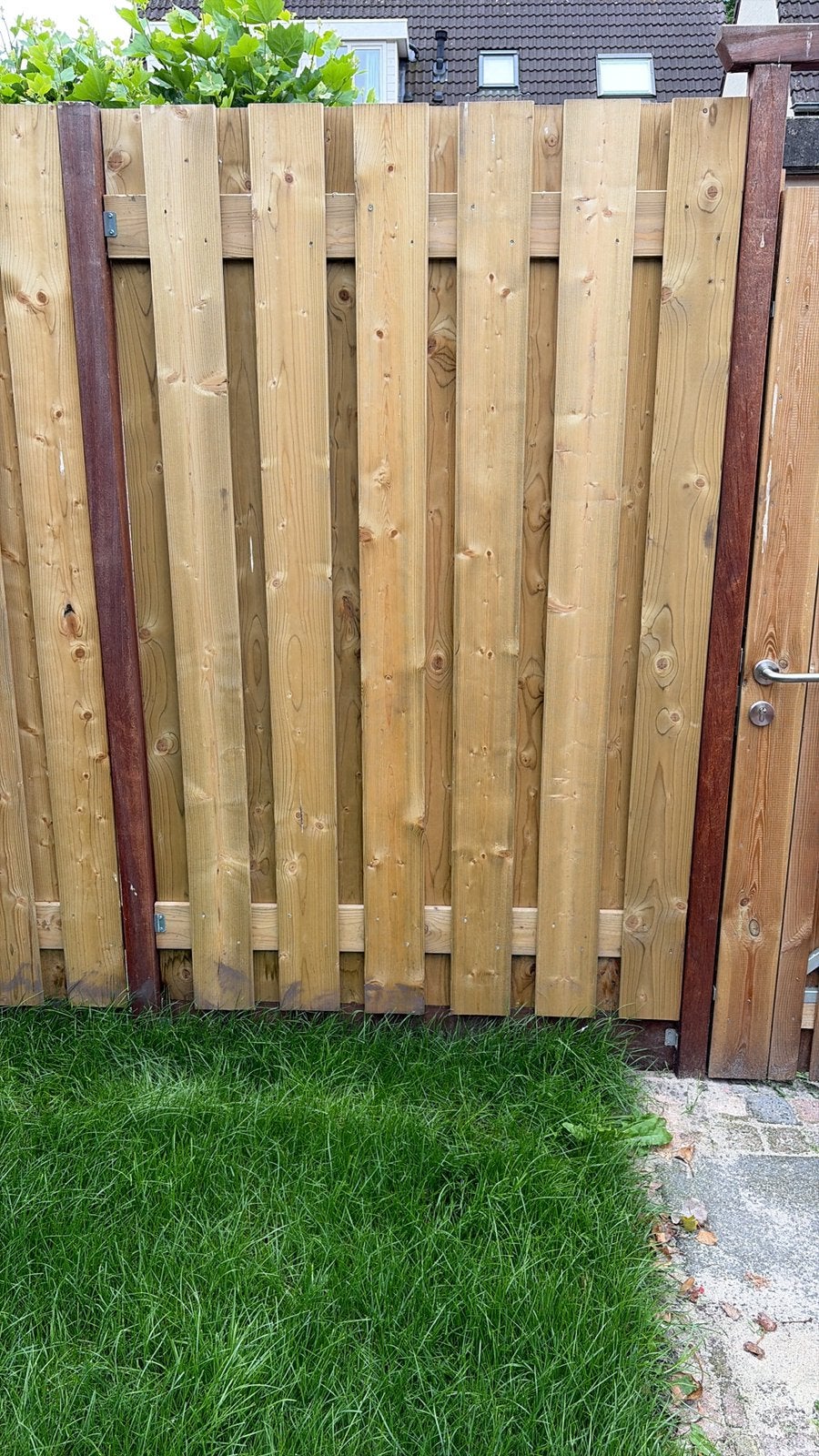 Schutting binnen 1 dag, Tuin en Terras, Schuttingen, Zo goed als nieuw, Hout, Minder dan 3 meter, Ophalen of Verzenden