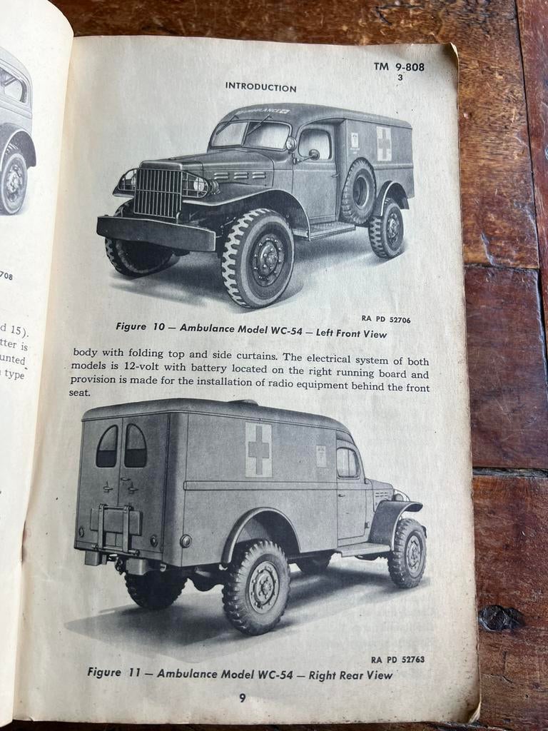 WO2 Technisch handboek Dodge WC51 t/m WC60 KTR Jeep 1943, Ophalen of Verzenden, Nederland, Boek of Tijdschrift