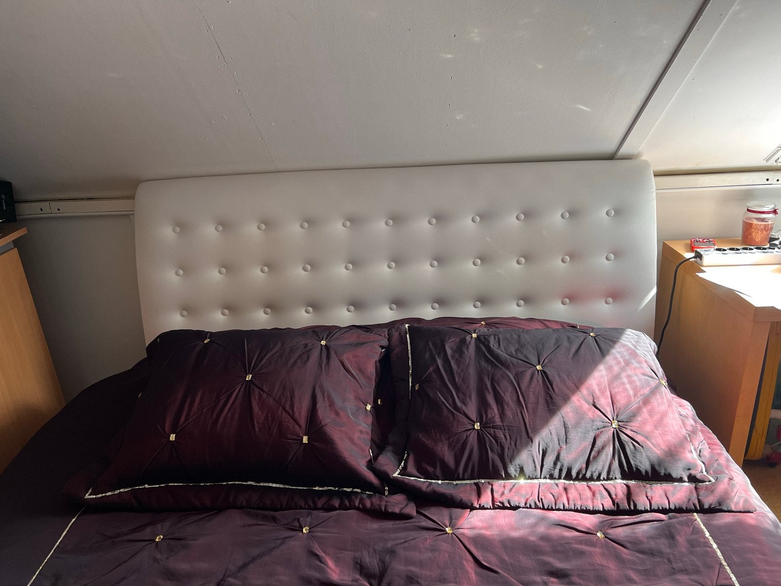 Tweepersoons sprei met gouden details, Huis en Inrichting, Ophalen, Gebruikt, Meerkleurig, Tweepersoons