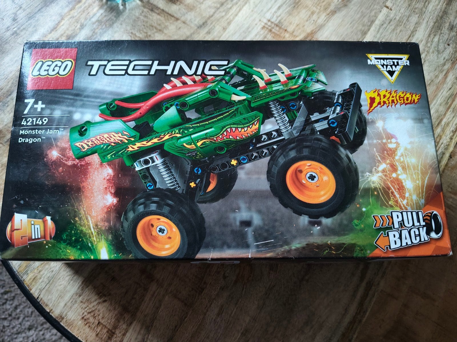 LEGO Technic Monster Jam Dragon 42149 - Nieuw in doos, Ophalen of Verzenden, Nieuw