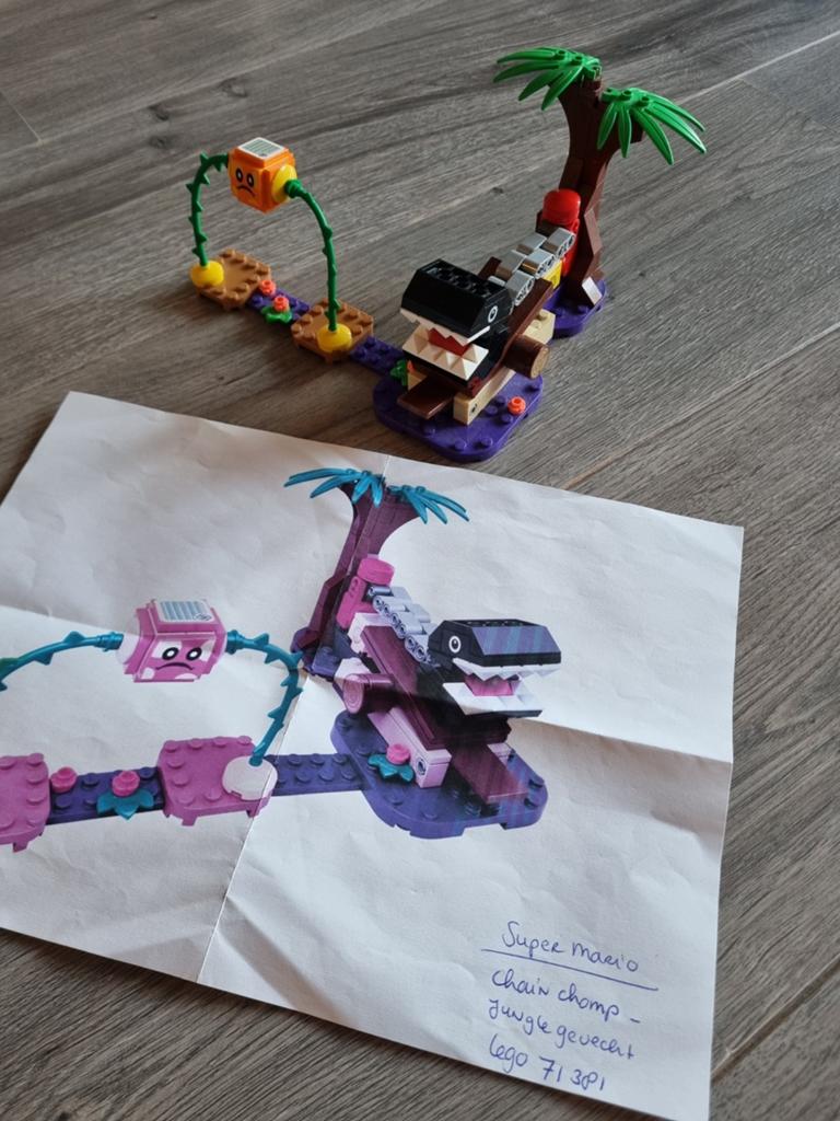 Lego mario chain champ jungelgevecht 71381, Lego, Ophalen of Verzenden, Zo goed als nieuw, Compleet