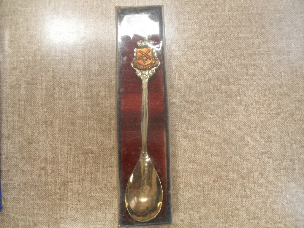 Theelepeltje met embleem van Artillerie, Verzamelen, Ophalen of Verzenden, Landmacht, Nederland, Overige typen
