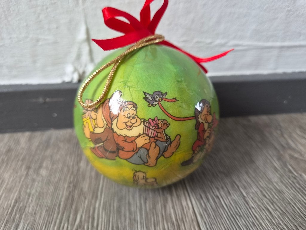 Vintage Disney kerstballen, Ophalen of Verzenden, Gebruikt