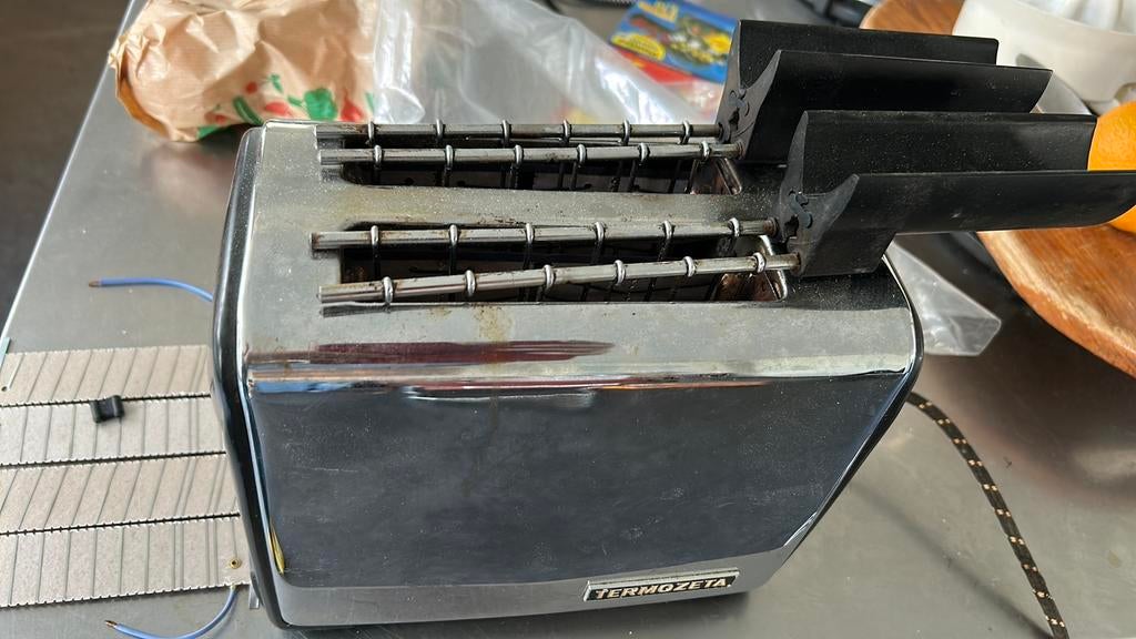 Vintage termozeta tosti ijzer, Witgoed en Apparatuur, Broodroosters, Ophalen of Verzenden, Gebruikt