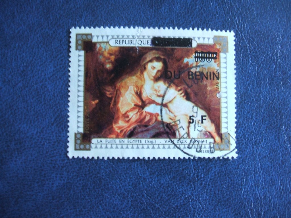Benin overdruk, Verzenden, Overige landen, Gestempeld