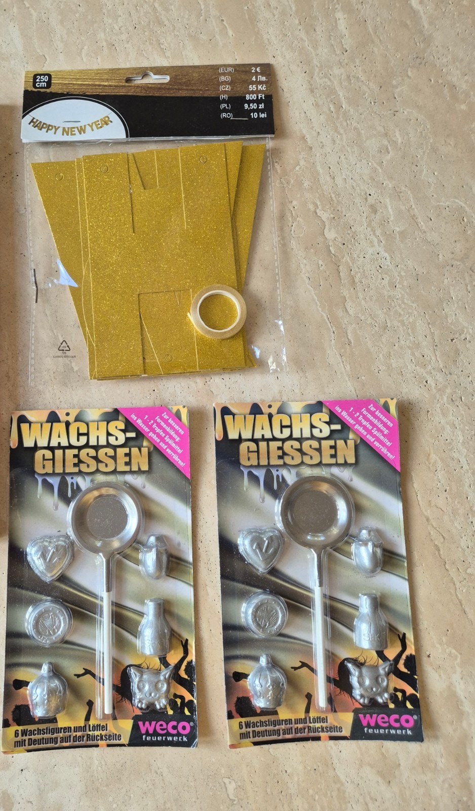 Nieuwjaarsfeest decoratie set - Goud & Zilver, Ophalen of Verzenden, Nieuw, Versiering, Overige