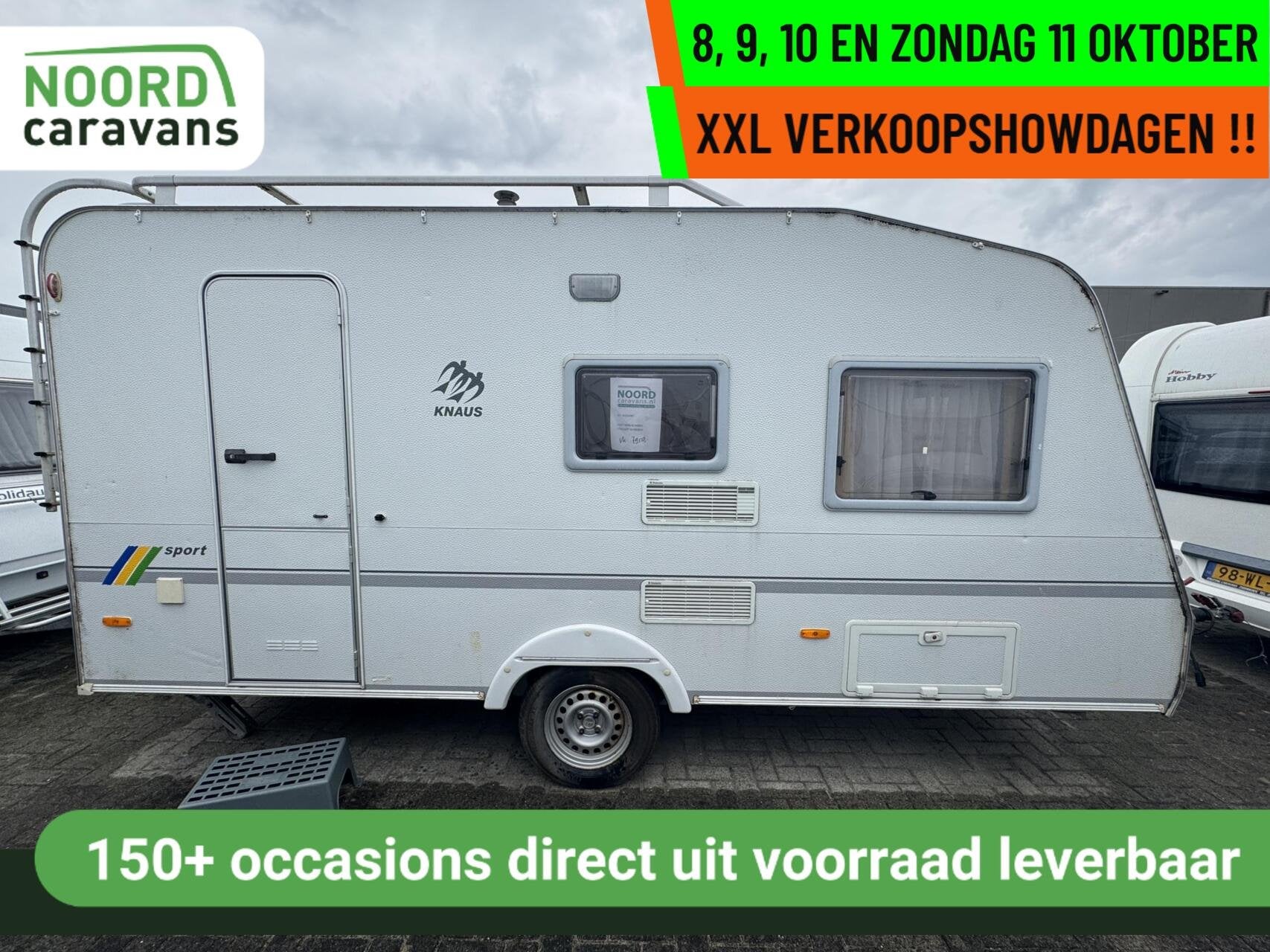 Knaus SPORT W04420, DWARSBED, TREINZIT, VOORTENT, Serviceluik, Bedrijf, 750 - 1000 kg, 6 tot 7 meter