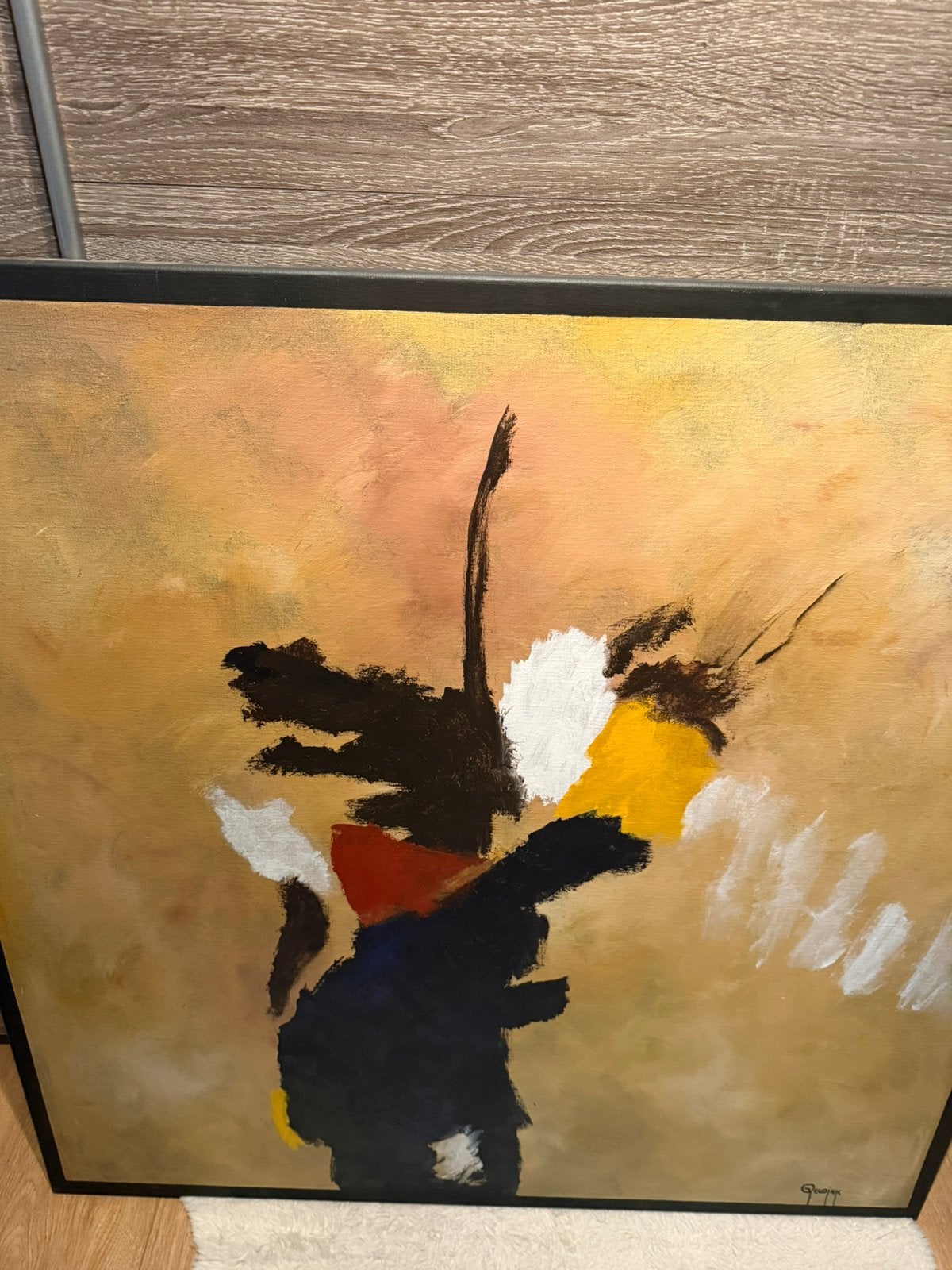 Abstract Schilderij Jan Reudink - Acryl/Mixed Media, Ophalen