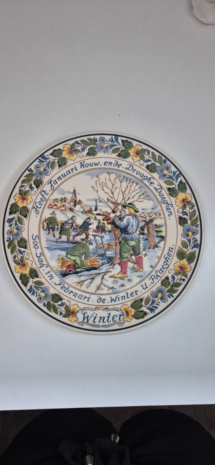 Koninklijke Goedewaagen Holland Handwerk Seizoen Borden, Antiek en Kunst, Ophalen