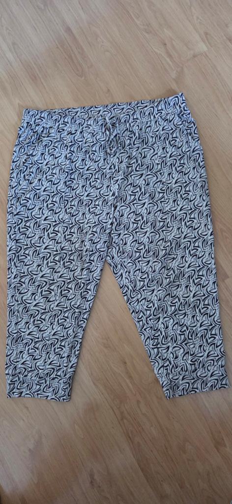 EXXCELLENT Driekwart Broek Maat 48 Zwart/Wit, Kleding | Dames, Grote Maten, EXXCELLENT, Zwart, Ophalen of Verzenden, Zo goed als nieuw