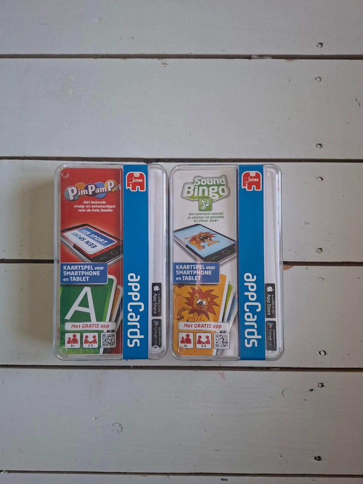 2 appCards spellen, Drie of vier spelers, Ophalen of Verzenden, Zo goed als nieuw, Jumbo Games