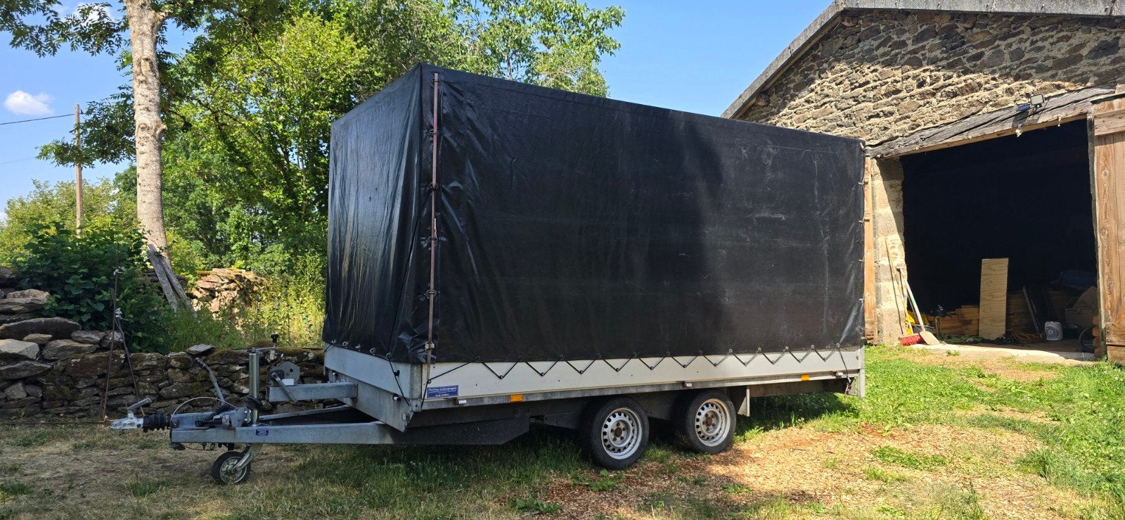 Ruime aanhanger met huif, ideaal voor verhuizingen, Auto diversen, Aanhangers en Bagagewagens, Ophalen of Verzenden