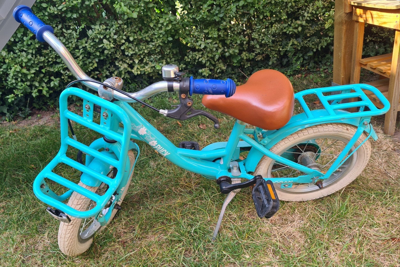 Nogan 14 inch kinderfiets / meisjesfiets turquoise, Ophalen, Terugtraprem, Nogan, Minder dan 16 inch