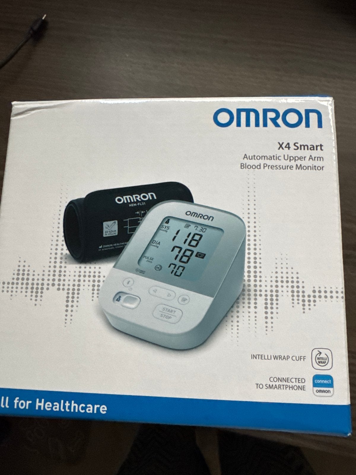 Omron X4 Smart Bloeddrukmeter - Zo goed als nieuw, Ophalen of Verzenden, Zo goed als nieuw, Overige typen