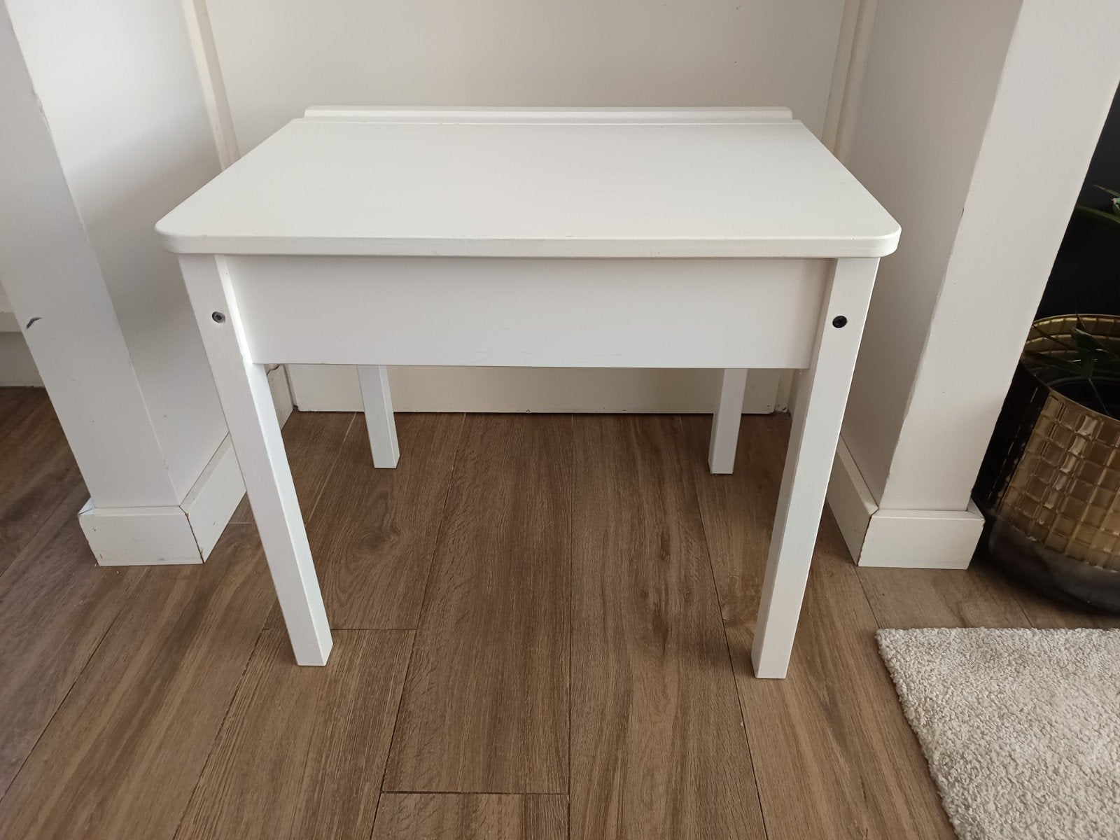 Kindertafeltje wit met opbergruimte, Ophalen, Gebruikt, Tafel(s)