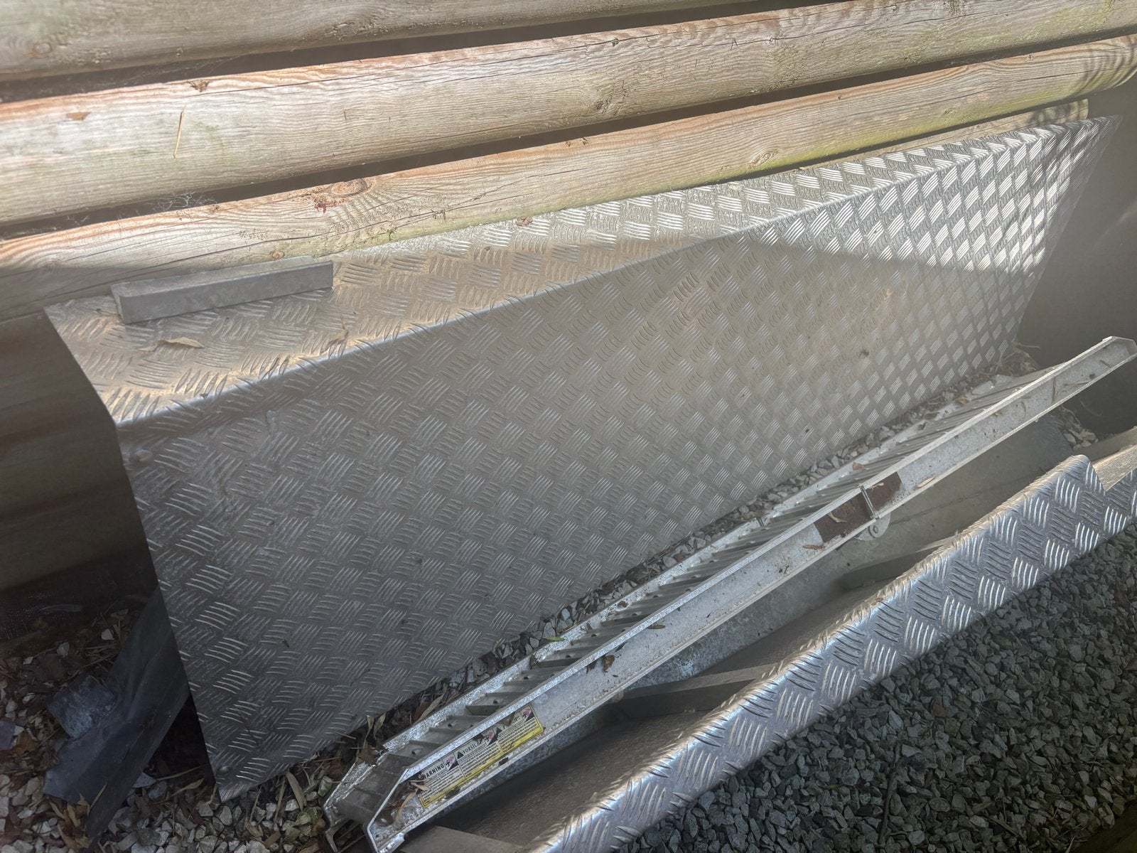 Aluminium traanplaat ramp 200x60x18, Ophalen, Gebruikt