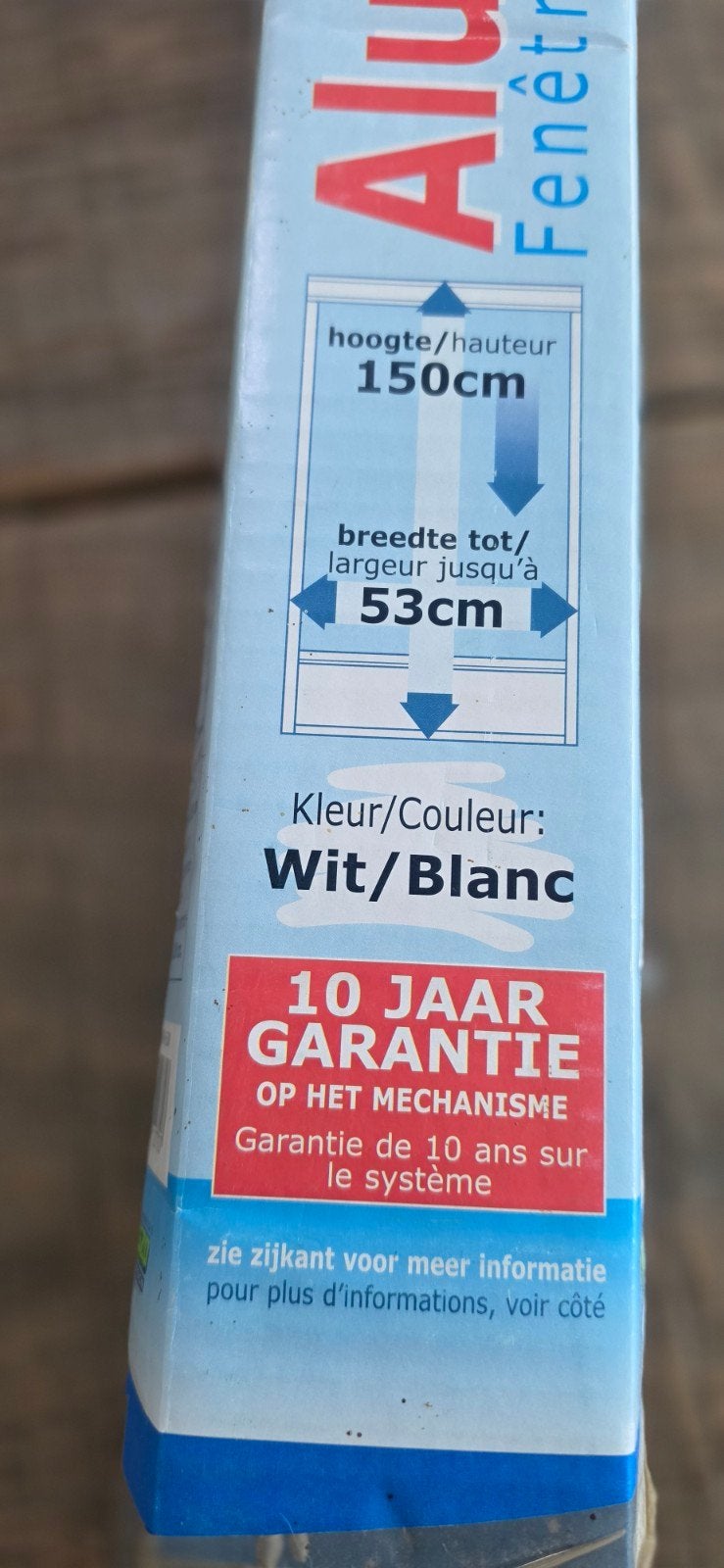 Nieuwe aluminium raamhor, wit, 150x53cm, Minder dan 80 cm, Overige typen, Minder dan 200 cm, Nieuw