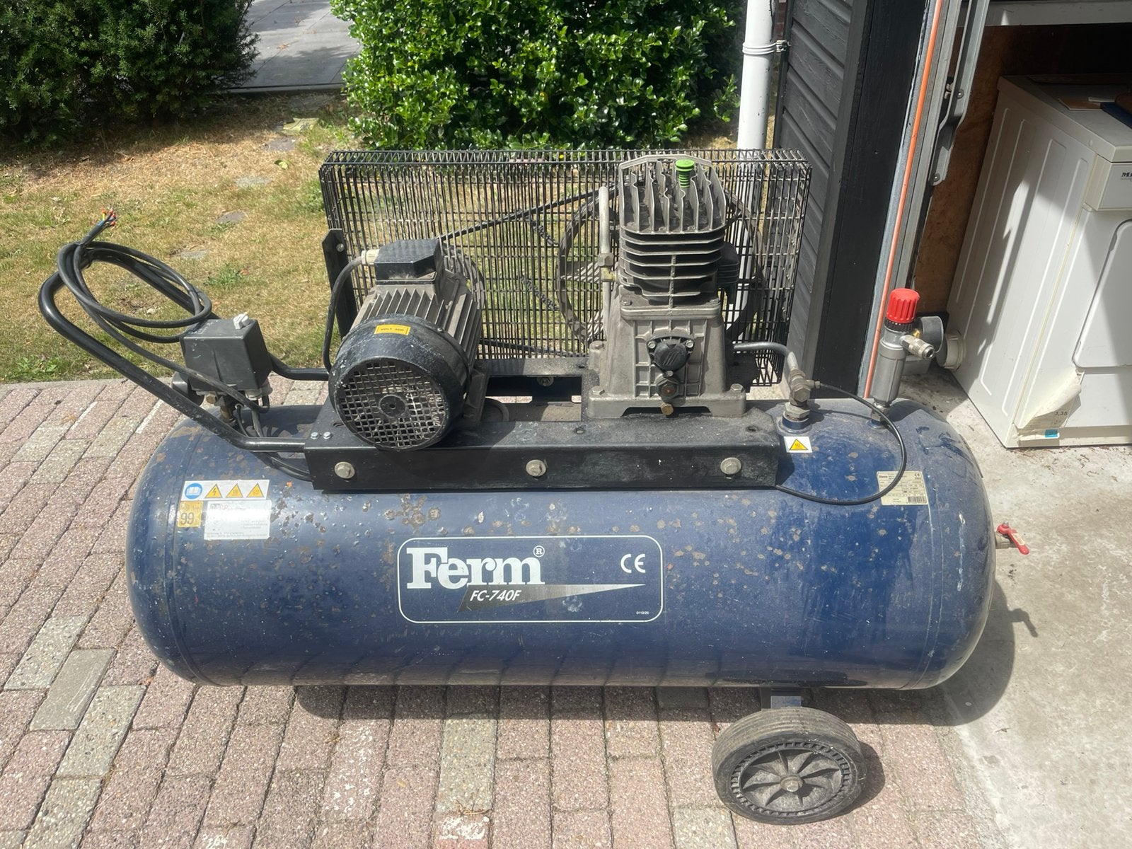 Compressor 380 Volt, Gebruikt, Ophalen of Verzenden, Mobiel, 10 bar of meer