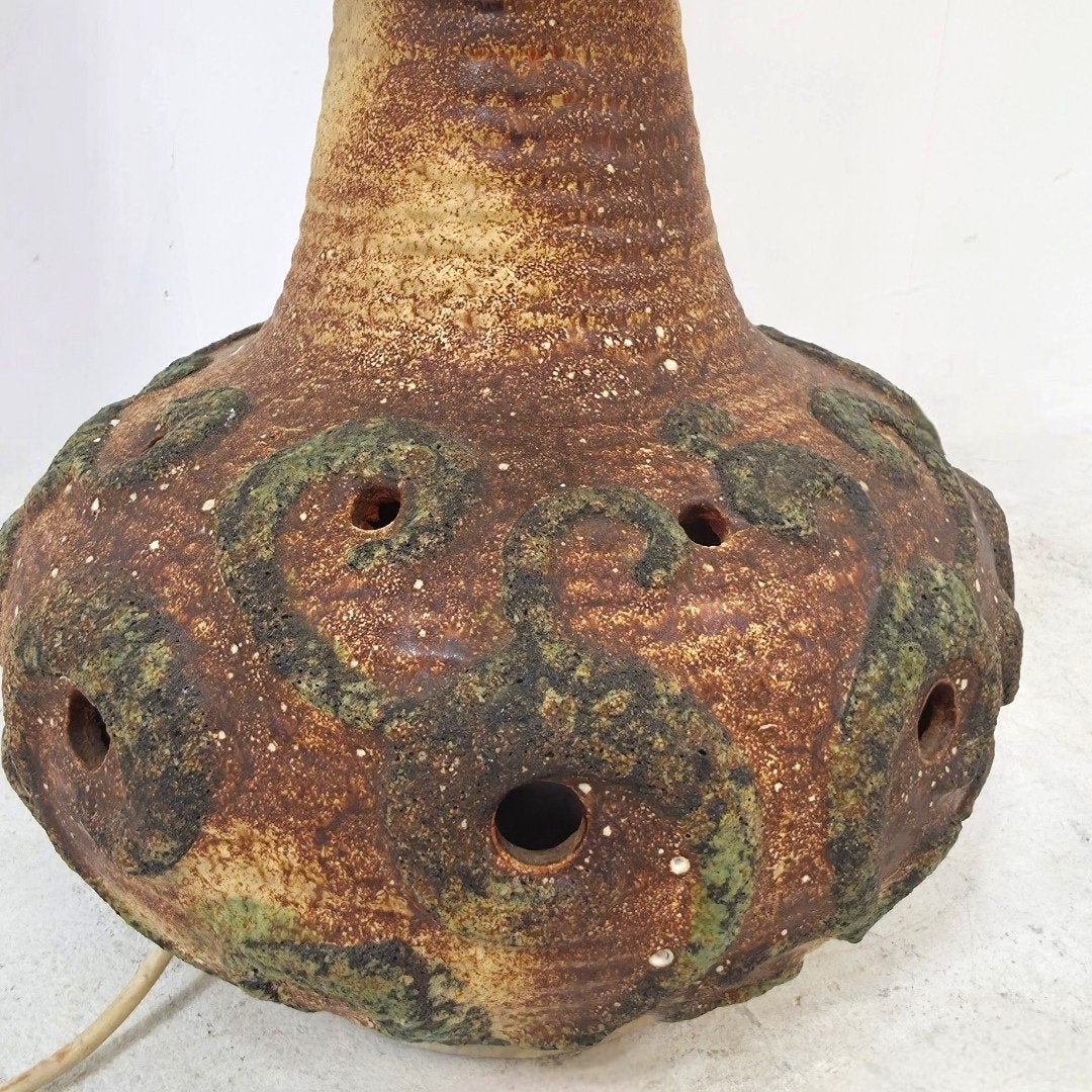 West Germany lava lamp jaren 60 originele kap goede staat., Ophalen, Stof, Minder dan 50 cm