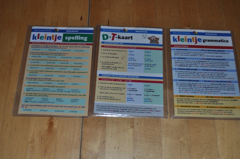 Kleintje Spelling, Kleintje Grammatica, D-T kaart, Ophalen of Verzenden, Gelezen, Overige niveaus, Nederlands