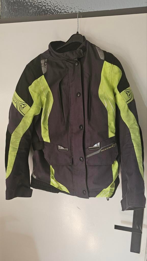 Macna motorjas textiel - Zwart/Neon Geel, Jas | textiel, Heren, Ophalen of Verzenden, Tweedehands