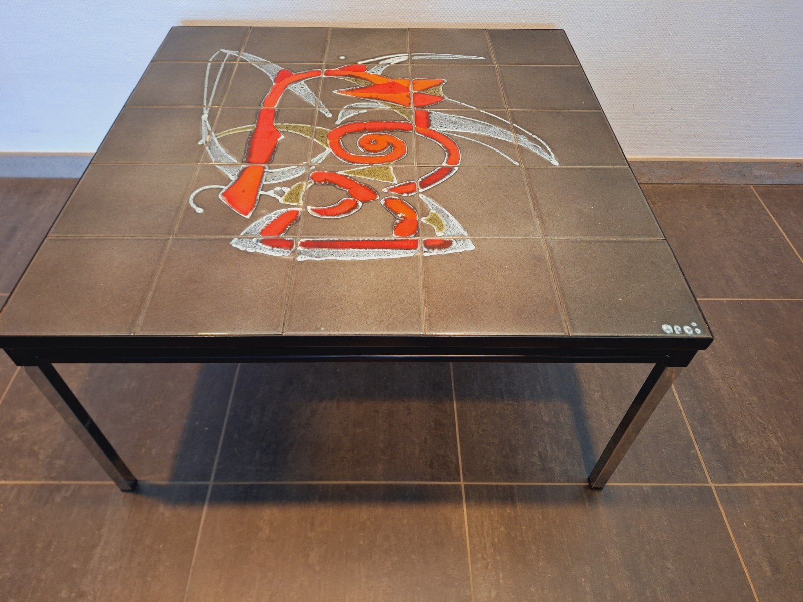Vintage salontafel/bijzettafeltje ADRI, Ophalen, 50 tot 100 cm, 50 tot 100 cm, Zo goed als nieuw
