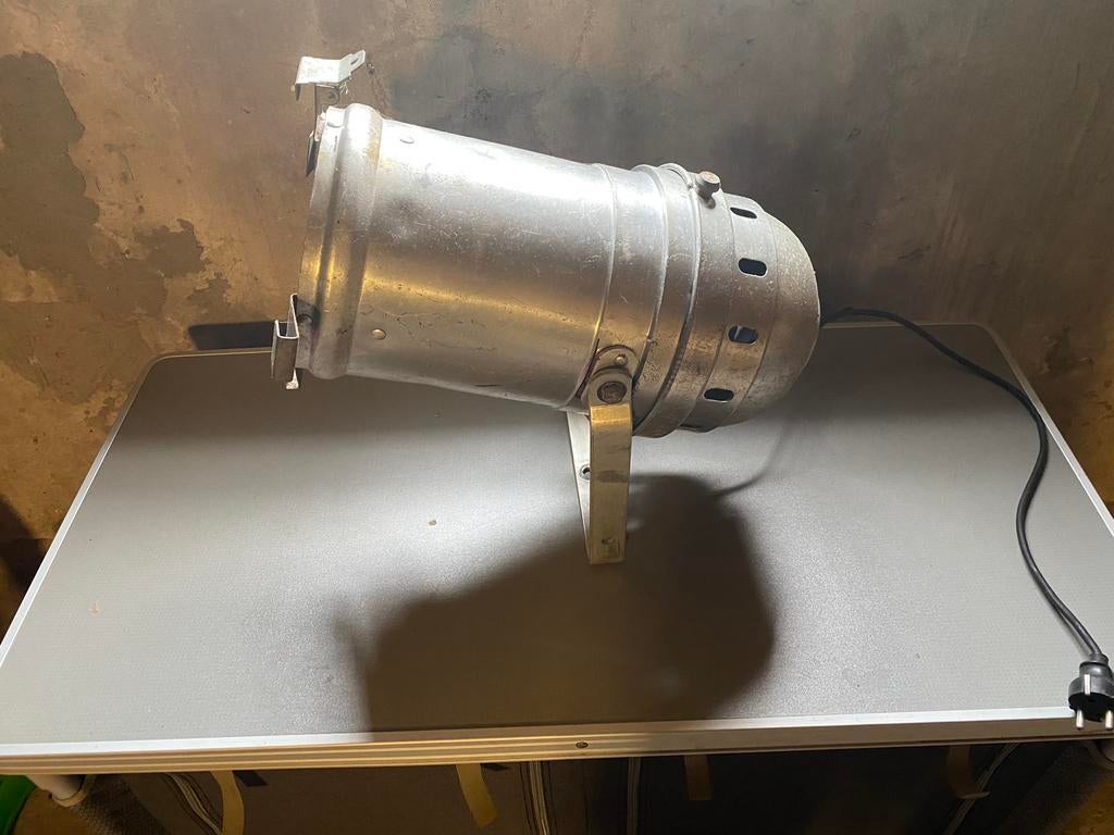 Oude aluminium theater spots, Ophalen of Verzenden, Gebruikt