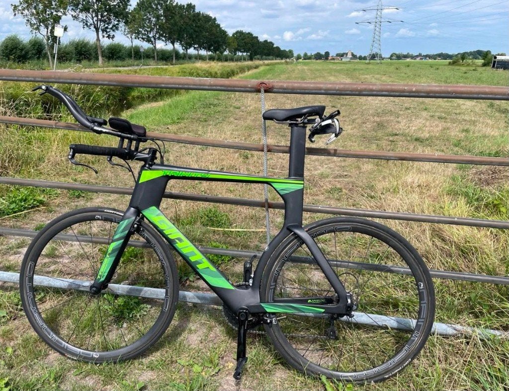 Giant Trinity tijdritfiets, Fietsen en Brommers, Fietsen | Racefietsen, Zo goed als nieuw, Heren, Giant, Meer dan 20 versnellingen