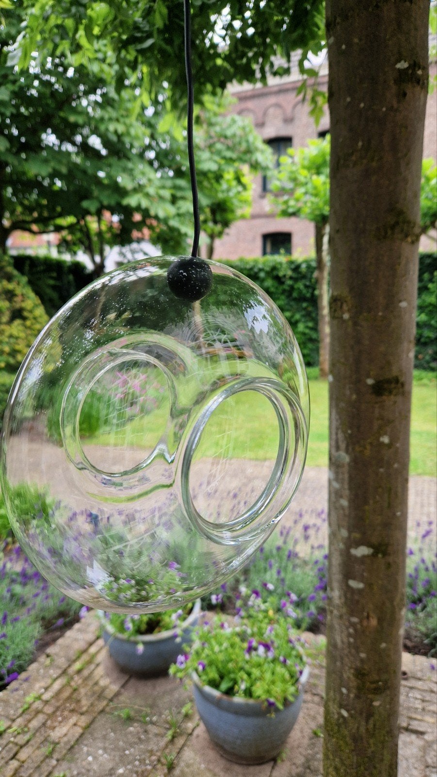 Vogel voeder huisje design glas, Ophalen of Verzenden, Zo goed als nieuw