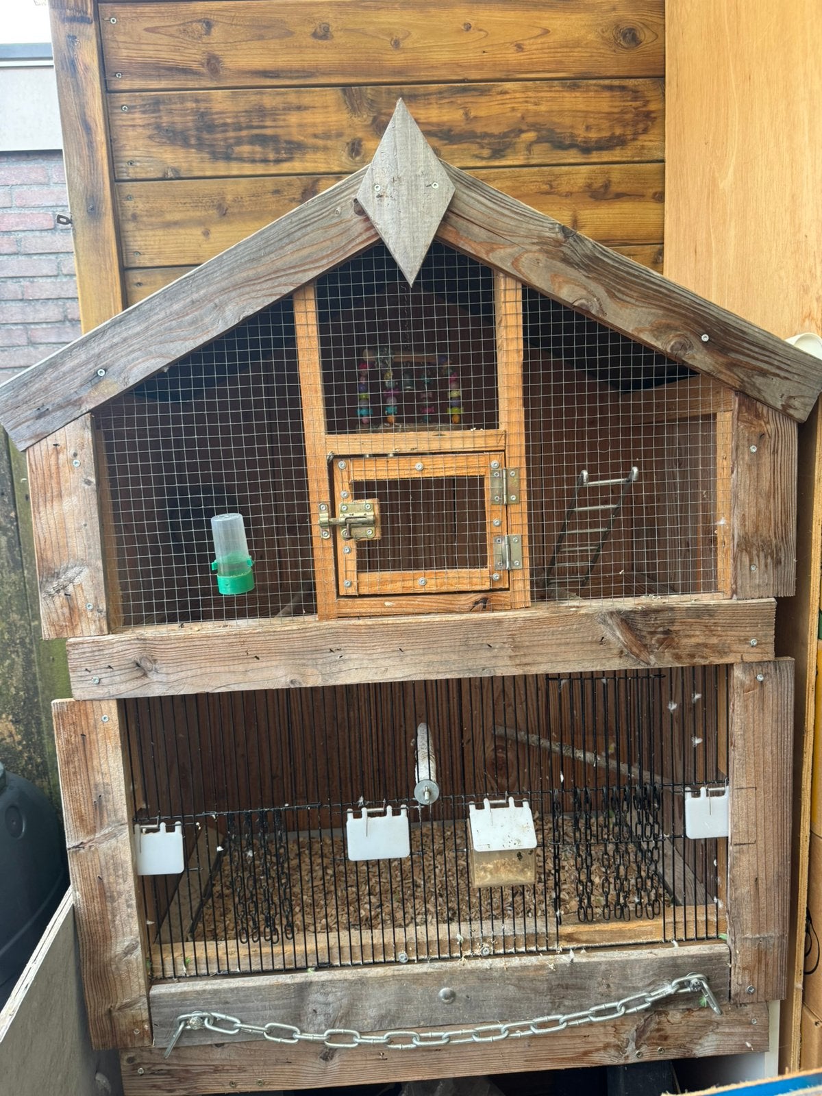 Vogelkooi buiten voliere, Dieren en Toebehoren, Ophalen, Gebruikt, Hout, Volière